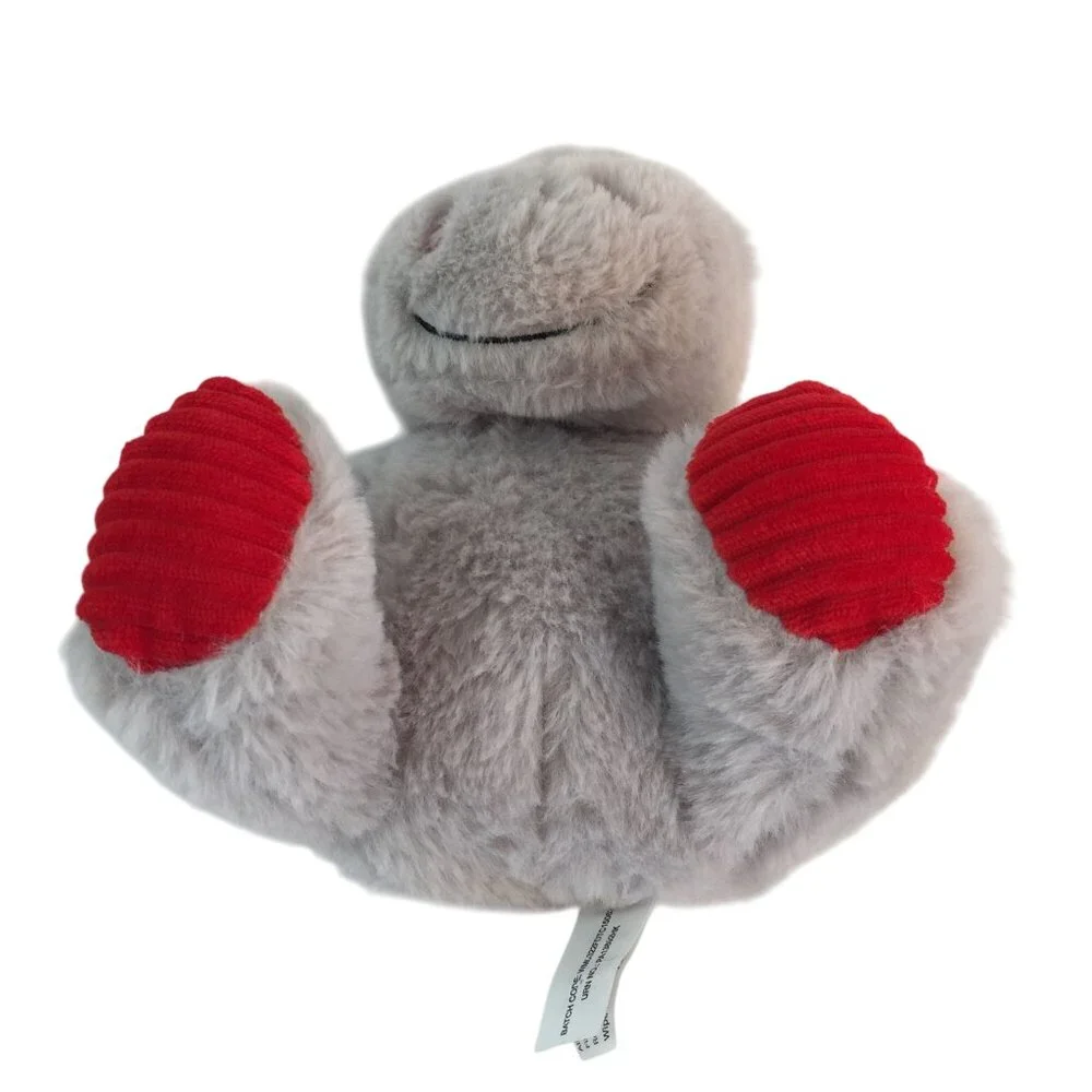 Walmart Grey Red Hippopotamus Plush 8